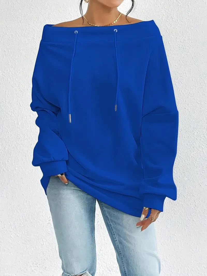 New Sexy Loose Top Sweatshirt For Women