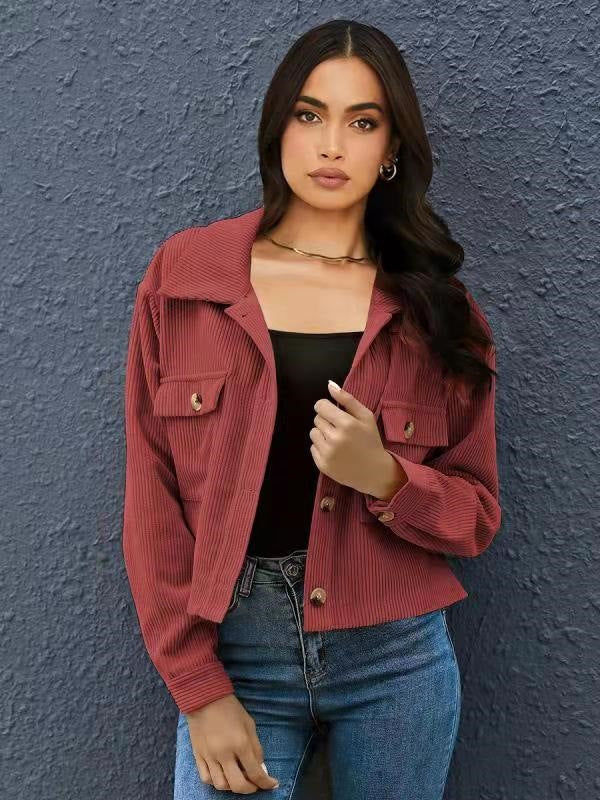 New Top Corduroy Cardigan Jacket For Women