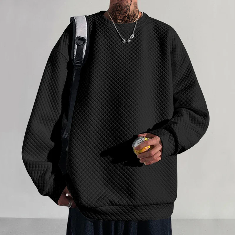 Men's small round-neck pullover