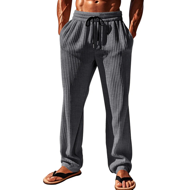 25 New Men'S Casual Sports Fashion Wide-Leg Pants