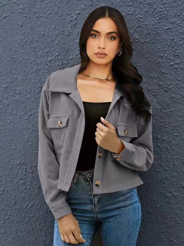 New Top Corduroy Cardigan Jacket For Women