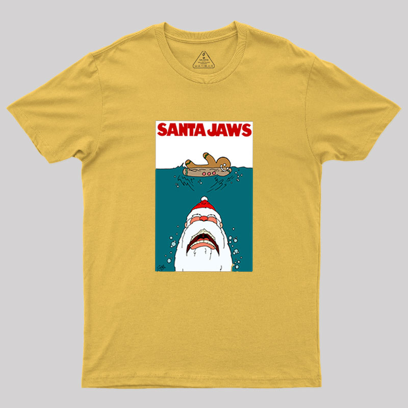 Santa Jaws Geek T-Shirt