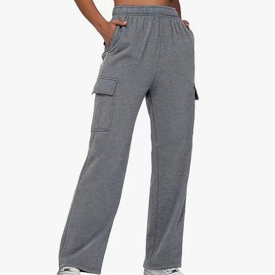 New Pocket Design Touch Work Pants Casual Pants For Women