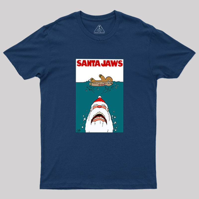 Santa Jaws Geek T-Shirt